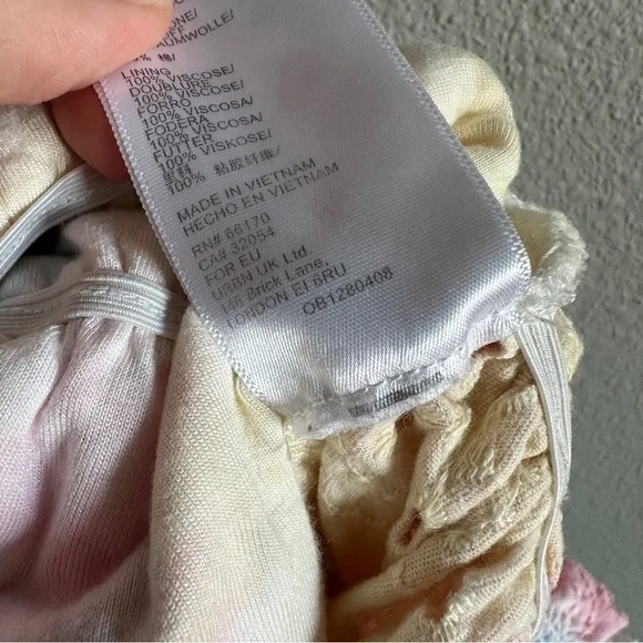 Urban Outfitters Tie Dye Puff Sleeve Crop Top XS - Picture 8 of 12